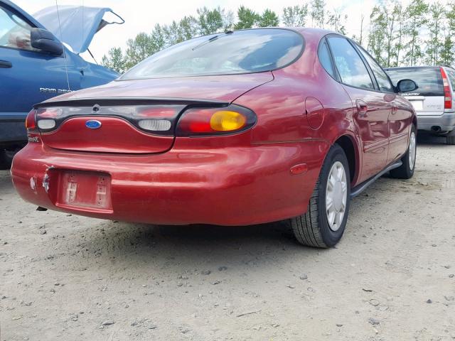 1FALP52U6VG156148 - 1997 FORD TAURUS GL RED photo 4