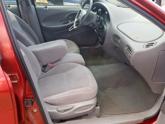 1FALP52U6VG156148 - 1997 FORD TAURUS GL RED photo 5