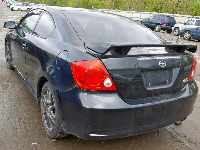 JTKDE177260105460 - 2006 TOYOTA SCION TC შავი ფოტო 3