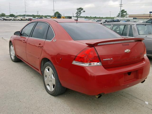 2G1WD58C789112105 - 2008 CHEVROLET IMPALA SUP 红色 照片 3