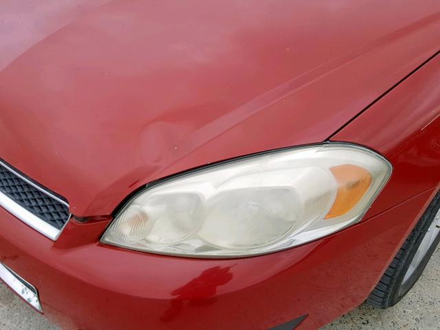 2G1WD58C789112105 - 2008 CHEVROLET IMPALA SUP 红色 照片 9