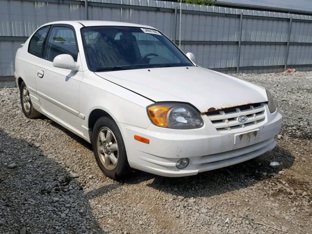 KMHCG35C75U352971 - 2005 HYUNDAI ACCENT GS WHITE photo 1