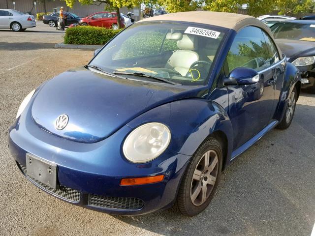 3VWRF31Y46M307587 - 2006 VOLKSWAGEN NEW BEETLE Mavi foto 2