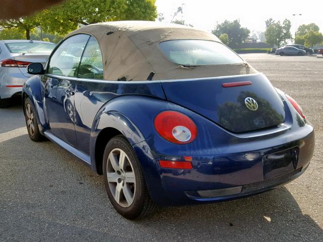 3VWRF31Y46M307587 - 2006 VOLKSWAGEN NEW BEETLE Mavi foto 3