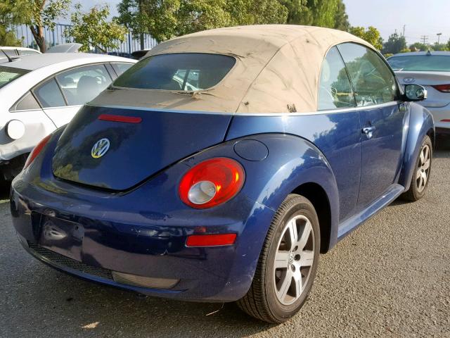 3VWRF31Y46M307587 - 2006 VOLKSWAGEN NEW BEETLE Mavi foto 4