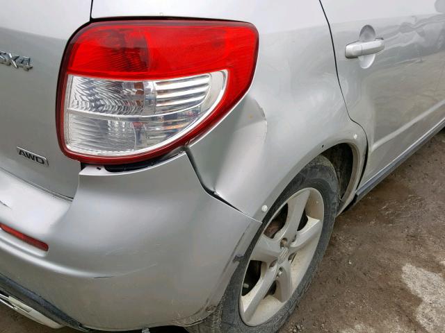 JS2YB413775100192 - 2007 SUZUKI SX4 SILVER photo 9