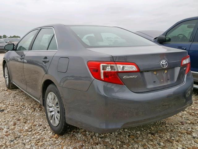 4T1BF1FK3EU399701 - 2014 TOYOTA CAMRY L GRAY photo 3