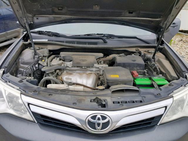 4T1BF1FK3EU399701 - 2014 TOYOTA CAMRY L GRAY photo 7