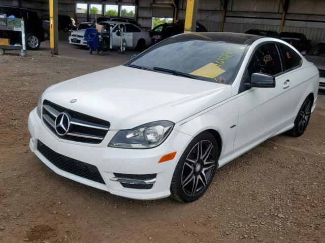 WDDGJ4HBXEG278160 - 2014 MERCEDES-BENZ C 250 WHITE photo 2