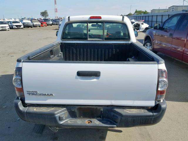 5TFNX4CNXBX004227 - 2011 TOYOTA TACOMA WHITE photo 6