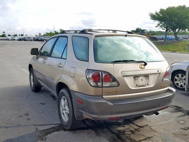 JTJGF10U510108733 - 2001 LEXUS RX 300 GOLD photo 3