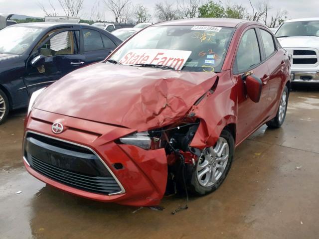 3MYDLBZV3GY137308 - 2016 TOYOTA SCION IA BURGUNDY photo 2