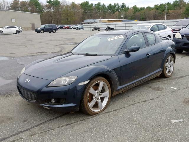 JM1FE173640113572 - 2004 MAZDA RX8 GRAY photo 2