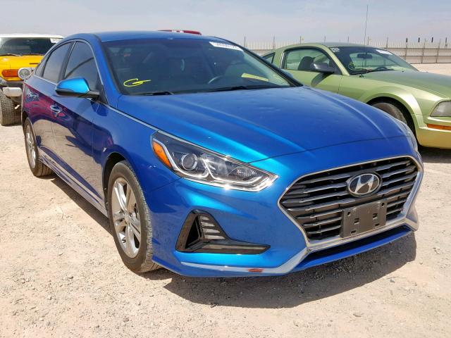 5NPE34AF7JH598177 - 2018 HYUNDAI SONATA SPO BLUE photo 1