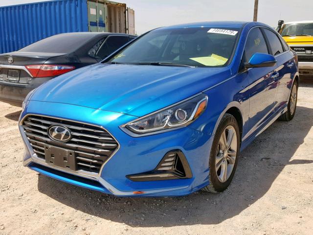 5NPE34AF7JH598177 - 2018 HYUNDAI SONATA SPO BLUE photo 2