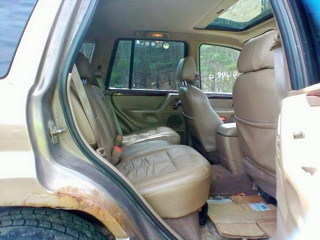 1J4GW58N81C600446 - 2001 JEEP GRAND CHER BROWN photo 6