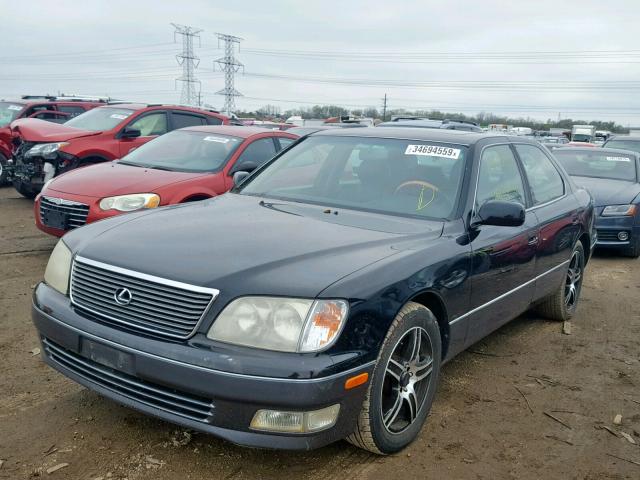 JT8BH28F3X0145421 - 1999 LEXUS LS 400 BLACK photo 2