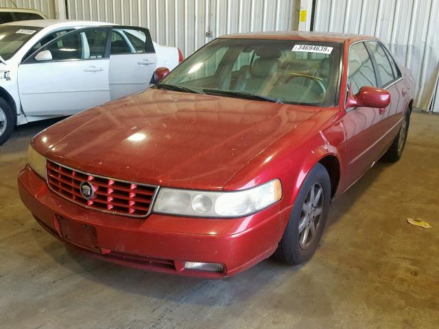 1G6KY5498YU149013 - 2000 CADILLAC SEVILLE ST RED photo 2