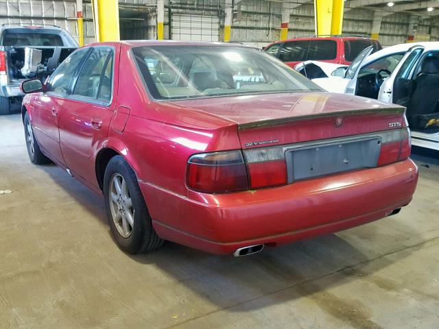 1G6KY5498YU149013 - 2000 CADILLAC SEVILLE ST RED photo 3