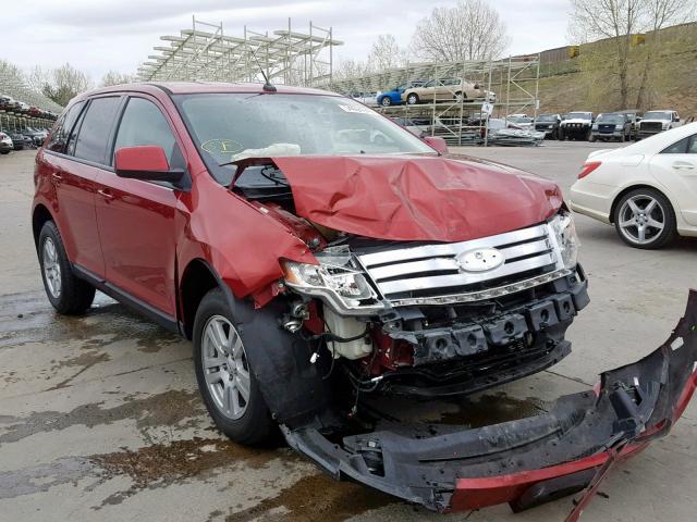 2FMDK38C77BB58318 - 2007 FORD EDGE SEL RED photo 1