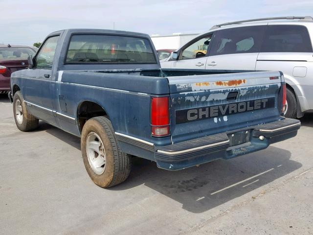 1GCCS14Z1P8202783 - 1993 CHEVROLET S TRUCK S1 GREEN photo 3