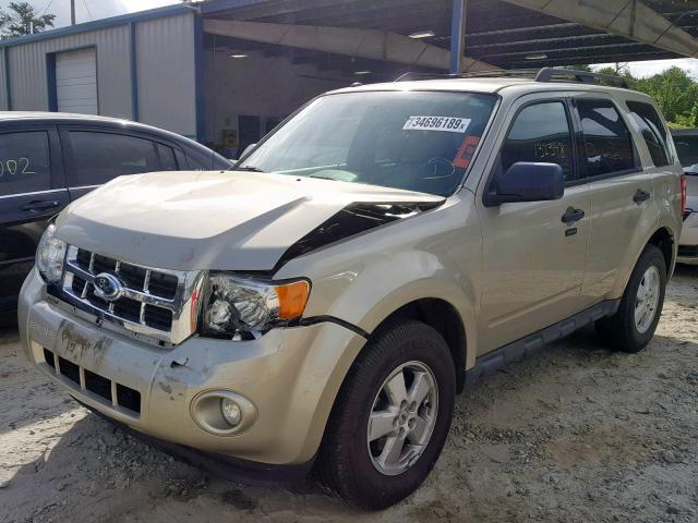 1FMCU0D77CKC75653 - 2012 FORD ESCAPE XLT GOLD photo 2