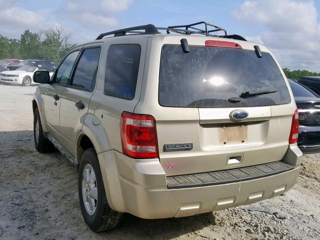 1FMCU0D77CKC75653 - 2012 FORD ESCAPE XLT GOLD photo 3