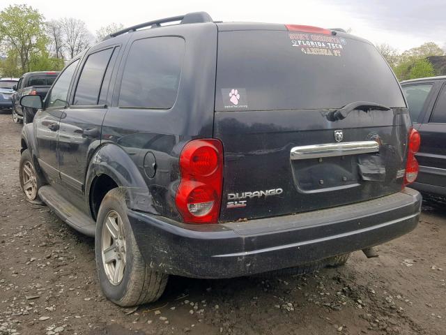 1D4HB48D14F220653 - 2004 DODGE DURANGO SL BLACK photo 3