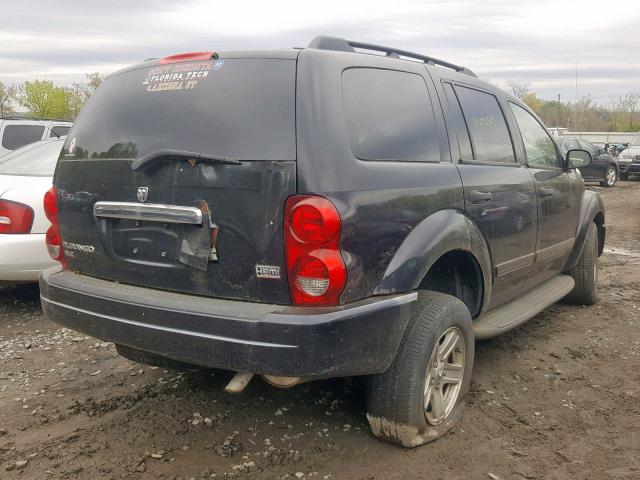 1D4HB48D14F220653 - 2004 DODGE DURANGO SL BLACK photo 4