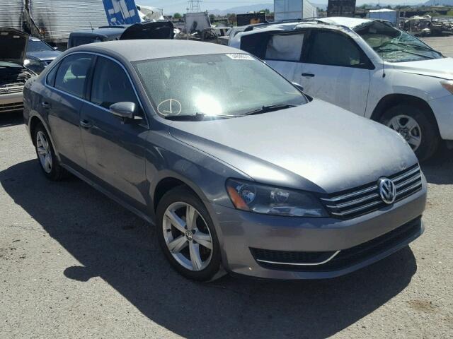 1VWBP7A34CC105632 - 2012 VOLKSWAGEN PASSAT SE CHARCOAL photo 1