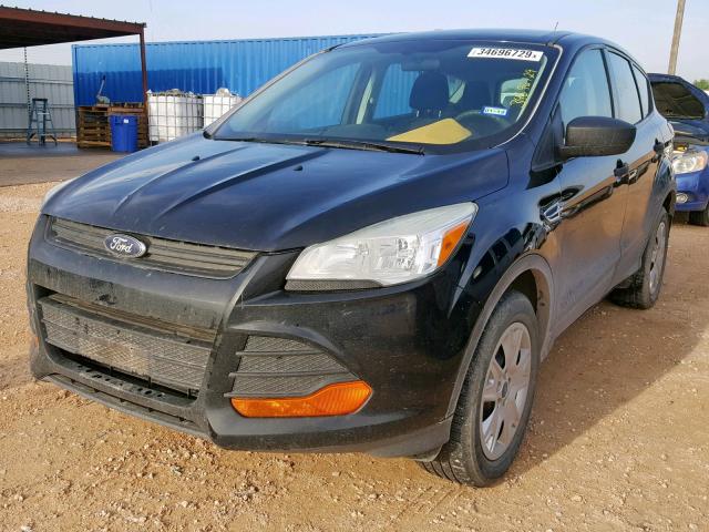 1FMCU0F75DUC44825 - 2013 FORD ESCAPE S BLACK photo 2