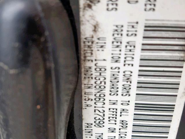 1J8HG58N96C127390 - 2006 JEEP COMMANDER 黑色 照片 10