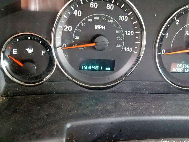 1J8HG58N96C127390 - 2006 JEEP COMMANDER 黑色 照片 8