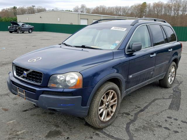 YV1CZ91H841128024 - 2004 VOLVO XC90 T6 BLUE photo 2