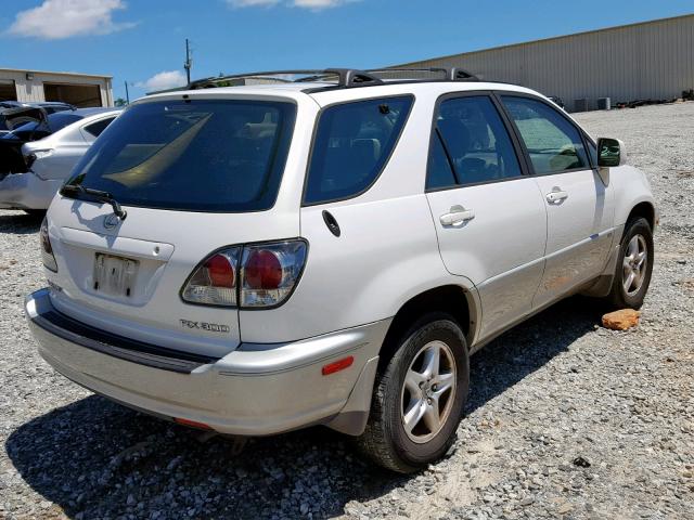 JTJGF10U910108573 - 2001 LEXUS RX 300 WHITE photo 4