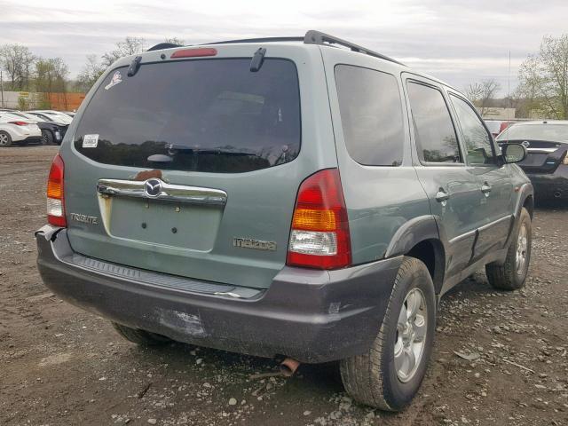 4F2CZ96184KM02222 - 2004 MAZDA TRIBUTE ES 绿色 照片 4