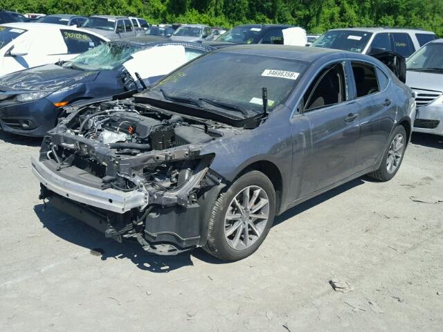 19UUB1F36JA011102 - 2018 ACURA TLX GRAY photo 2