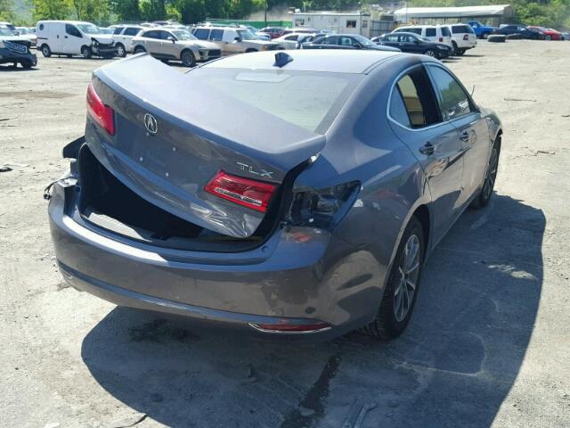 19UUB1F36JA011102 - 2018 ACURA TLX GRAY photo 4