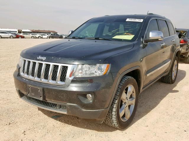 1C4RJFCT4DC545054 - 2013 JEEP GRAND CHER BLACK photo 2