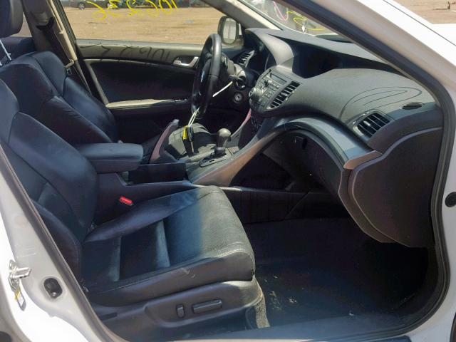 JH4CU2F67DC008365 - 2013 ACURA TSX TECH WHITE photo 5