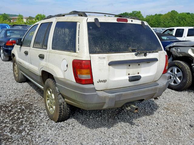 1J4G248S7YC332172 - 2000 JEEP GRAND CHER WHITE photo 3