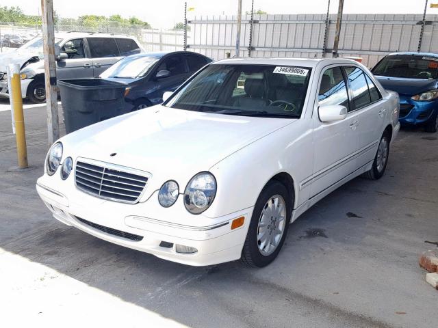 WDBJF65J81B329508 - 2001 MERCEDES-BENZ E 320 WHITE photo 2