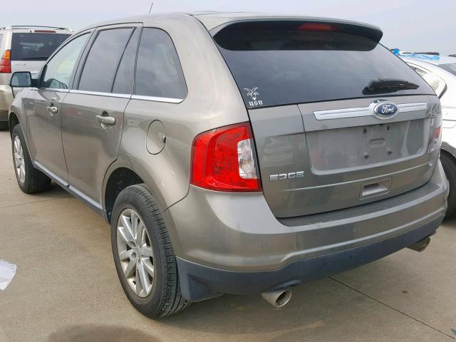 2FMDK3KC3CBA20150 - 2012 FORD EDGE LIMIT BROWN photo 3