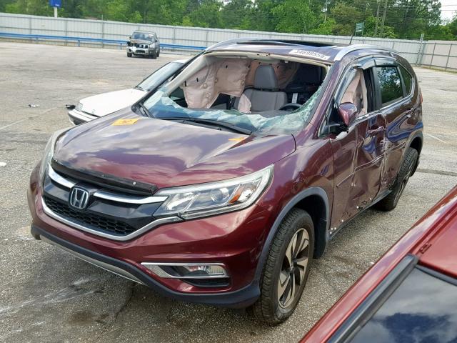 5J6RM3H95FL014011 - 2015 HONDA CR-V TOURI RED photo 2