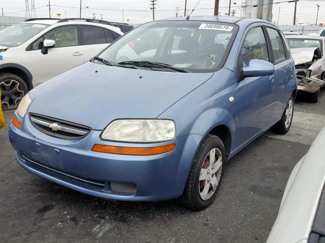 KL1TD66697B730012 - 2007 CHEVROLET AVEO BASE Көк фото 2
