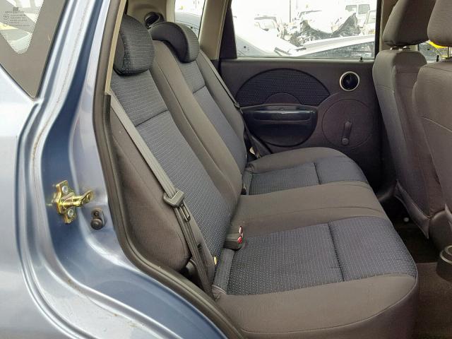 KL1TD66697B730012 - 2007 CHEVROLET AVEO BASE Көк фото 6