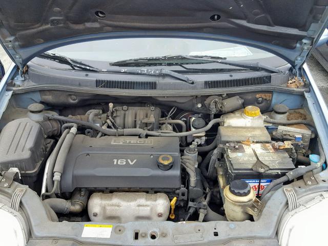 KL1TD66697B730012 - 2007 CHEVROLET AVEO BASE Көк фото 7