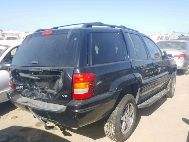 1J8GW58N74C185834 - 2004 JEEP GRAND CHER BLACK photo 4