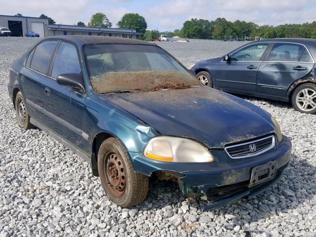 2HGEJ6624WH609421 - 1998 HONDA CIVIC DX GREEN photo 1