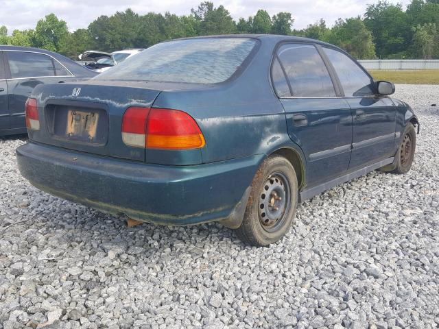 2HGEJ6624WH609421 - 1998 HONDA CIVIC DX GREEN photo 4